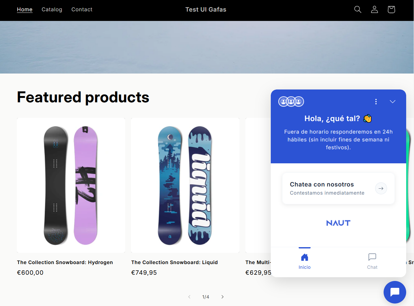 Vassoria Shopping Widget
